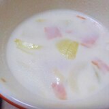 生姜の豆乳味噌スープ